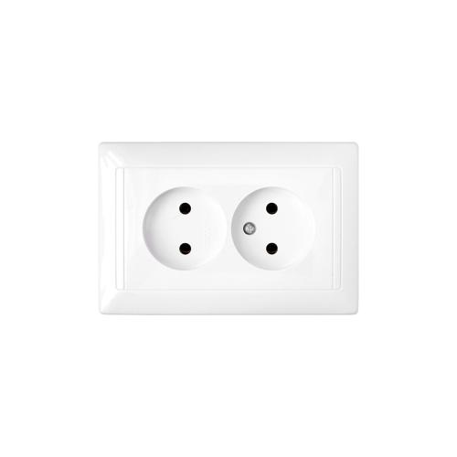 РС16-307 штепсельная двухместная (скр.уст.)