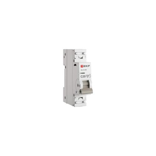 Авт. выкл. 1P 20А (C) 4,5kA ВА 47-63N EKF PROxima M634120C