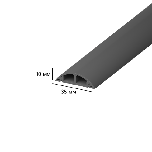 35х10 мм AGIS Profile Cерый