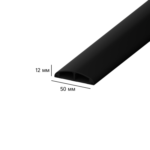 50х12 мм AGIS Profile Черный 