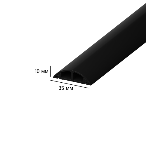 35х10 мм AGIS Profile Черный