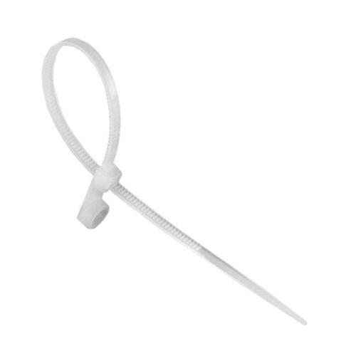 Хомут нейлоновый с отверстием для крепления 3,5х150 белый (100шт-уп) ETP