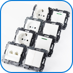 Механизмы из белого пластика